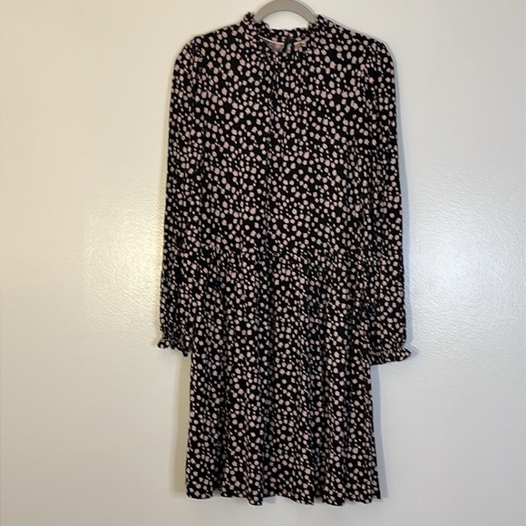 Boden | Clara jersey knit long sleeve dress Women’s size 8 R stretch ruffle - Picture 3 of 9